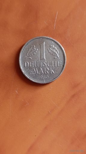 1 марка 1980 г.(J) ФРГ
