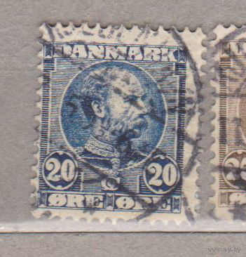 1904 год Дания Король Кристиан IX Известные люди Личности лот 7 Цена менее 25 % по курсу 3 р (относительно цены марки дешевого оттенка)