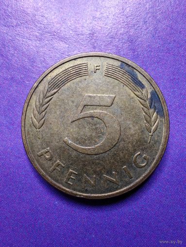 Германия ФРГ 5 пфеннигов 1988 F