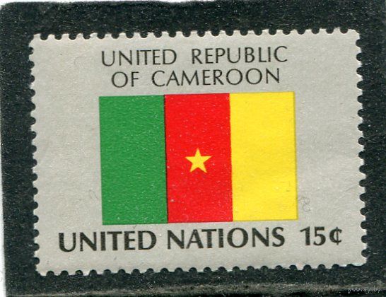 США. ООН Нью-Йорк. Флаг республики Камерун