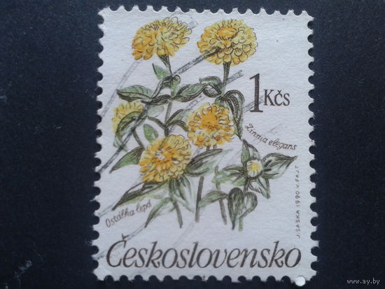 Чехословакия 1990 цветы
