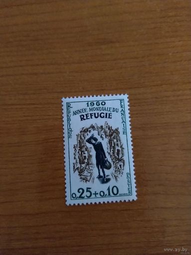 1960 Франция всемирный год беженцев чистая клей MNH** выпускалась одиночкой (4-5)