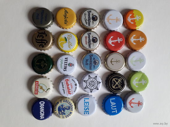 Пивные крышки+ лист для хранения