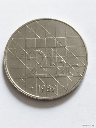 Нидерланды 2,5 гульден 1989