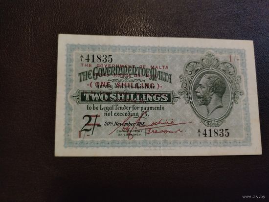 Мальта 1 шиллинг 1940