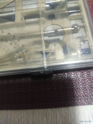 Готовальня, транспорти морской штурманский, офицерская линейка и набор ручек в футляре