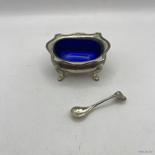 Солонка с ложкой. Франция. 3693