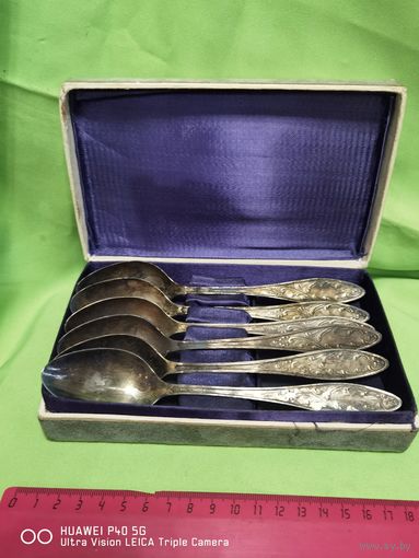 Мельхиоровый комплект 6 ложек СССР не были в использовании самая привлекательная цена трёхдневный аукцион