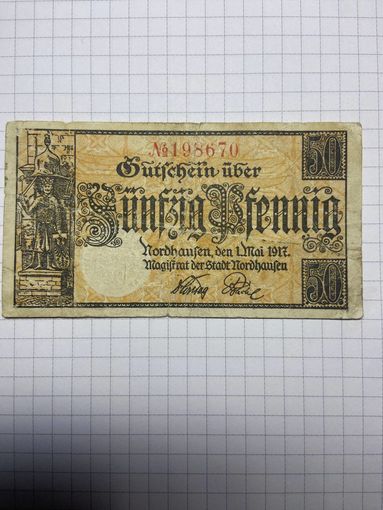 50 пфенигов (нотгельды) г. Германия.-2012