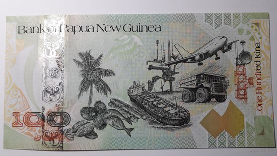 Папуа-Новая Гвинея, 100 кина. Серия BPNG. UNC.