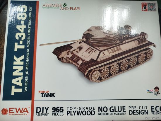 Новый механический конструктор Ewa танк Т-34-85