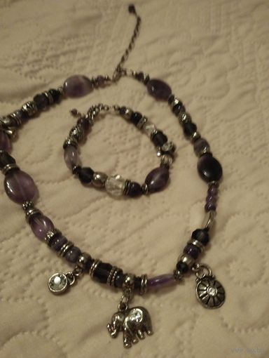 Набор СССР из аметиста