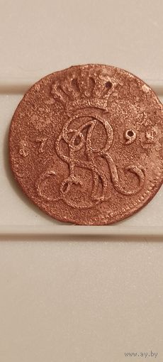 1 грош  1792 г мv.