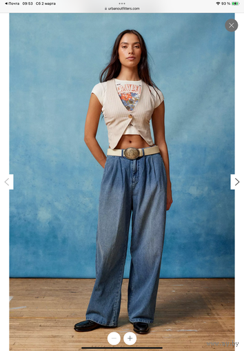BDG джинсы Grandpa Baggy Trouser Jean, размер 29