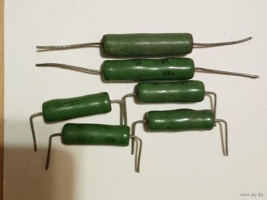 Резисторы 4,7 Ом, С5-37, 5Вт,8Вт новые (цена за шт)