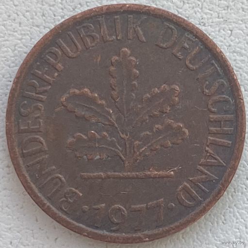 Германия 1 пфенниг 1977 г. F