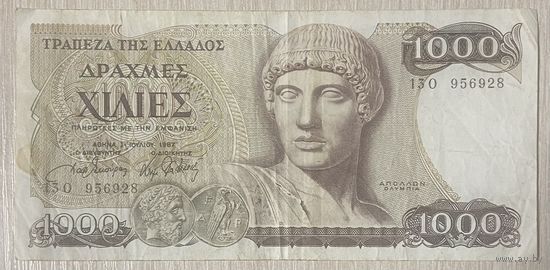 Банкнота Греции 1000 драхм. 1987 год.
