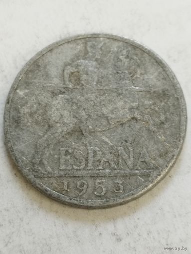 Испания 10 сентим 1953