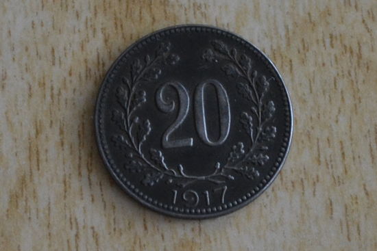 Австрия 20 геллеров 1917