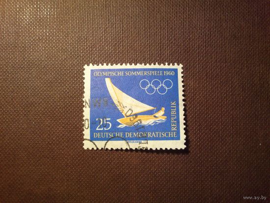 ГДР 1960 г.Летние и зимние Олимпийские игры 1960 года, Рим и Скво-Вэлли.Парусный спорт.