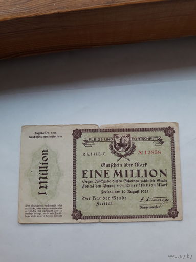 Германия Фрейталь нотгельд 1000000 марок 1923