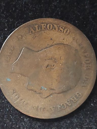 10 сентимо испания 1838