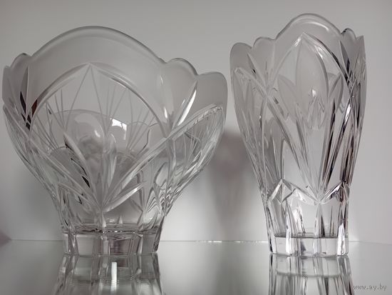 Вазы. Комплект. Хрусталь