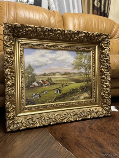 Старинная картина Европа