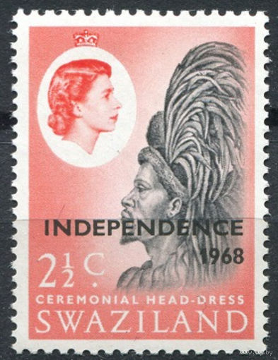 Свазиленд 1968 ** марка из серии (SG 145), Британские колонии
