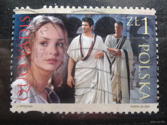 Польша, 2001, Кадр из фильма, марка из блока
