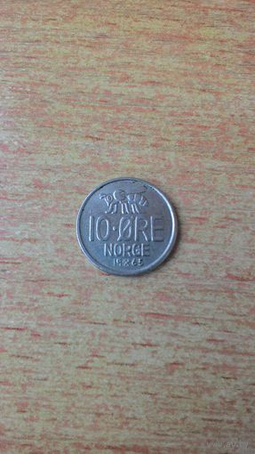 Норвегия, 10 эре 1965 года.