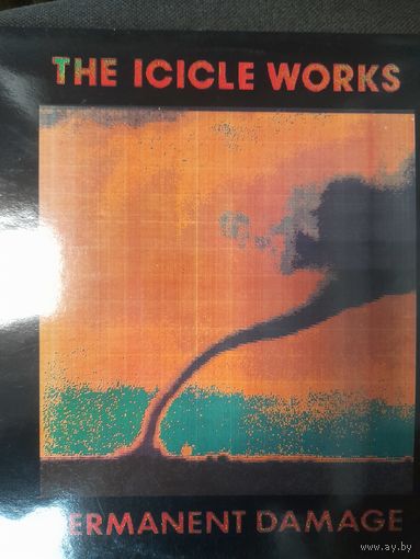 THE ICICLE WORKS  "PERMANENT DAMAGE " 1990  LP ENGLAND EPIC 466800 -