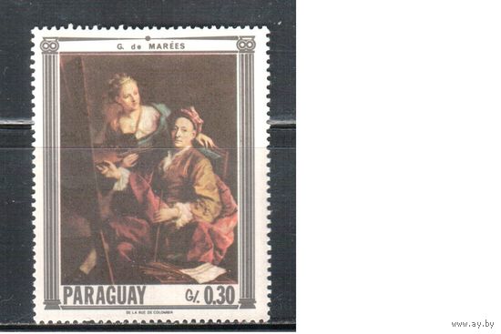 Парагвай-1967,(Мих.1751)  **  , Искусство, Живопись
