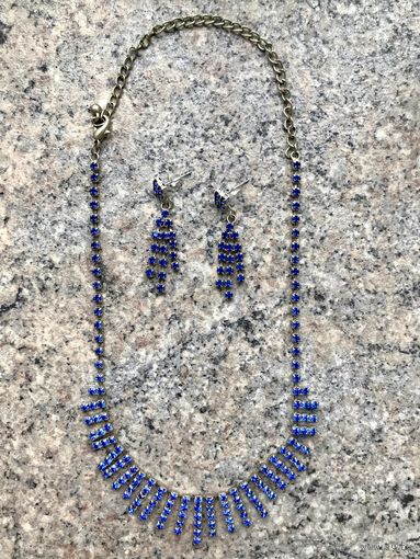 Колье и серьги комплект