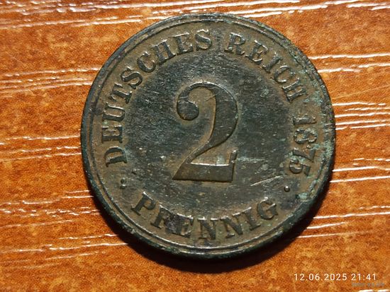 Германия 2 пфеннига 1875