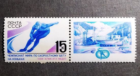 Марка СССР 1988 год Чемпионат мира