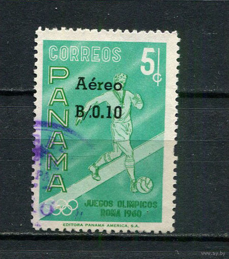 Панама - 1964 - Олимпийскиме игры с надпечаткой  Aereo B/0,10 на 5С - [Mi. 722] - полная серия - 1 марка. Гашеная.  (Лот 75Fd)-T25P12