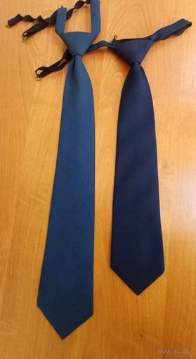 Форменные  синие галстуки на резинке БелЖД
