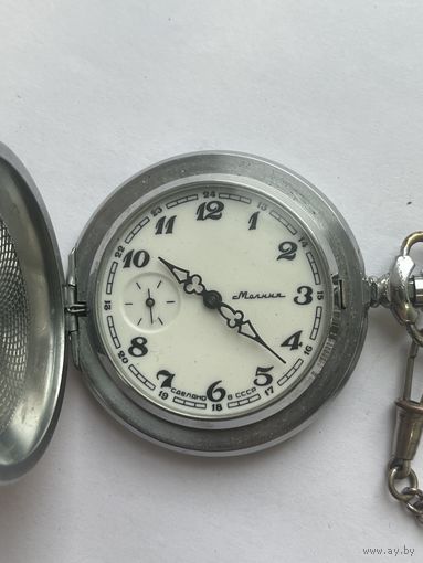 Часы карманные Молния Глухарь на ходу