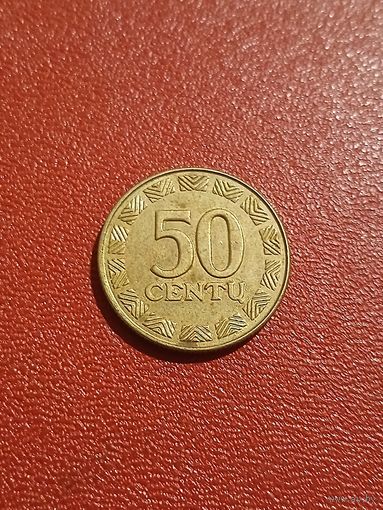 Литва, 50 центов 1999 г.