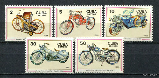 Куба - 1985 - Мотоциклы - [Mi. 2954-2958] - полная серия - 5 марок. MNH.  (Лот 91Gh)-T2P50