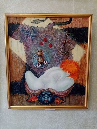 Меренков "Похищение восточной Европы", холст масло, 74х84см