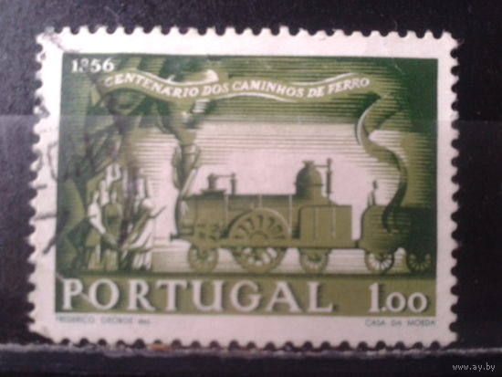 Португалия, 1956. 100 лет железным дорогам Португалии