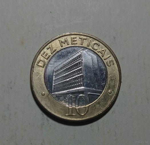 Мозамбик 10 метикал 2006 год биметалл