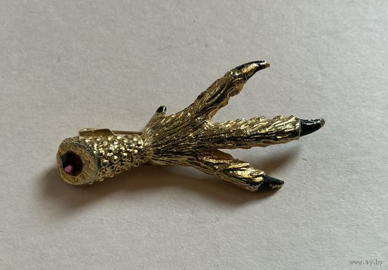 Брошь Лапа Коготь Кельтский стиль Килтовая Англия 60-е