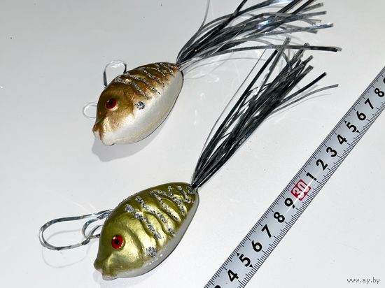 Ёлочные игрушки СССР лот рыбка 2шт пенопласт