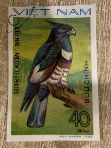 Вьетнам 1982. Хищные птицы. Aviceda Leuphotes. Марка из серии