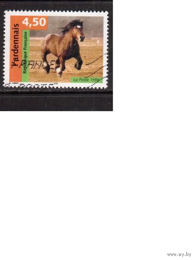 Франция-1998,(Мих.3329) ,  гаш.,  Фауна, Лошади