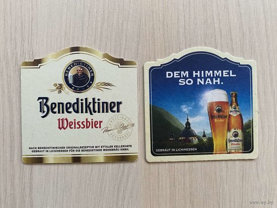 Подставка под пиво Benediktiner Weissbier no 1