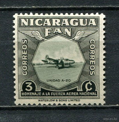 Никарагуа - 1954 - Авиация 3С - [Mi.1074] - 1 марка. MNH.  (LOT Gt2)-T3P15
